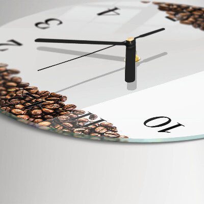 Orologio rotondo chicchi di caffè