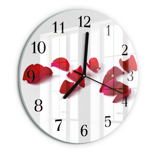 Orologio rotondo Petali di rosa