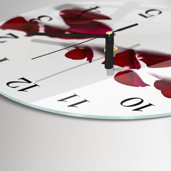 Orologio rotondo Petali di rosa