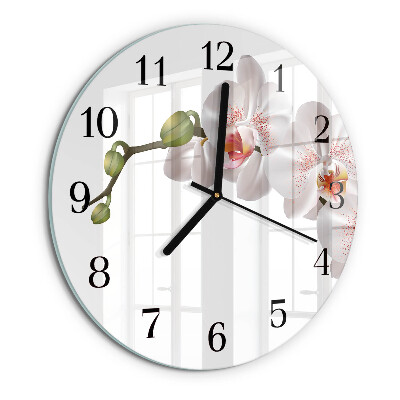 Orologio rotondo Orchidea