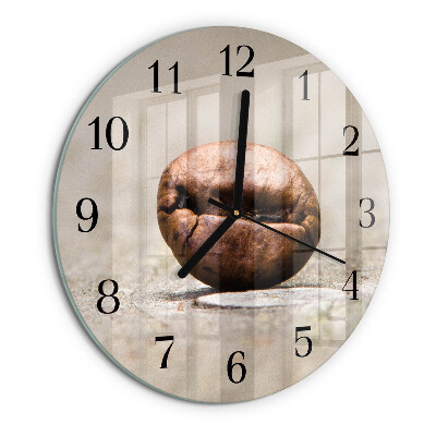 Orologio rotondo Chicco di caffè