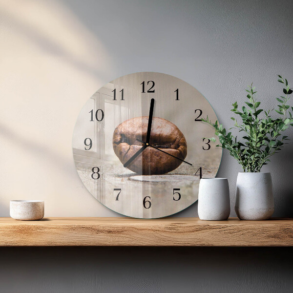Orologio rotondo Chicco di caffè