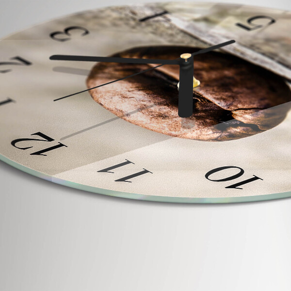 Orologio rotondo Chicco di caffè