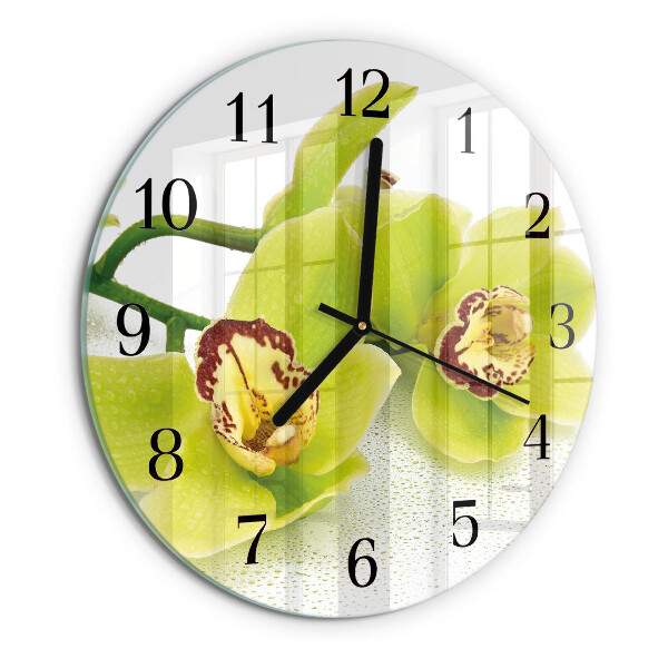 Orologio rotondo Orchidea