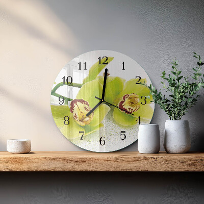 Orologio rotondo Orchidea