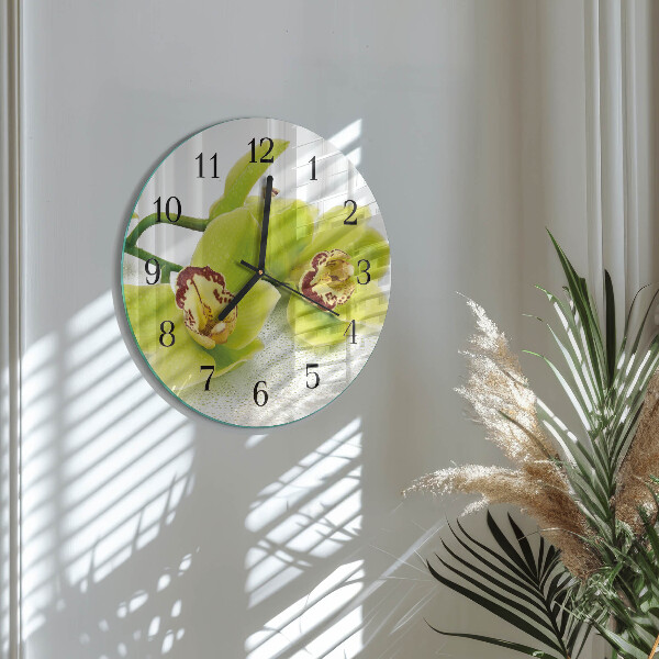 Orologio rotondo Orchidea