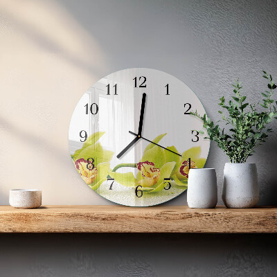Orologio rotondo Orchidea