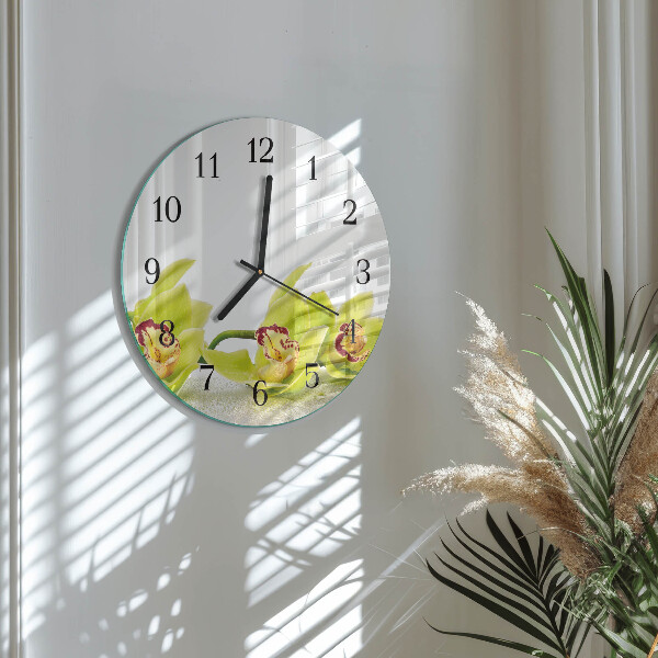 Orologio rotondo Orchidea