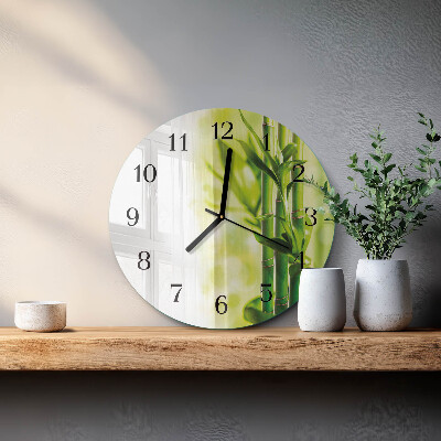 Orologio rotondo Bambù