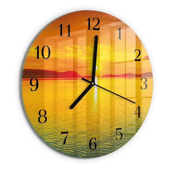 Orologio rotondo Tramonto