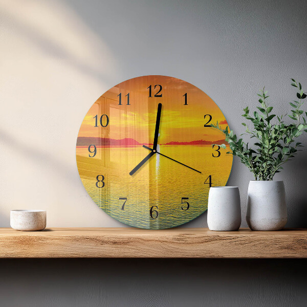 Orologio rotondo Tramonto