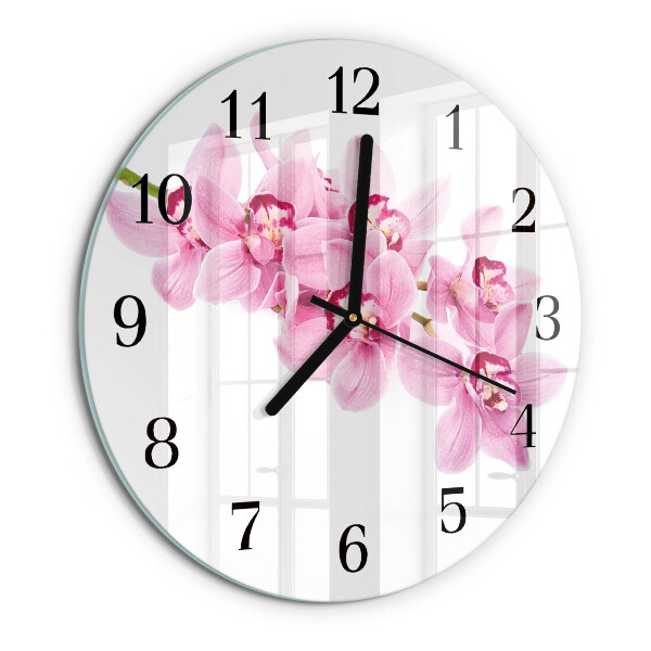 Orologio rotondo Orchidea