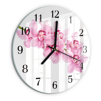 Orologio rotondo Orchidea