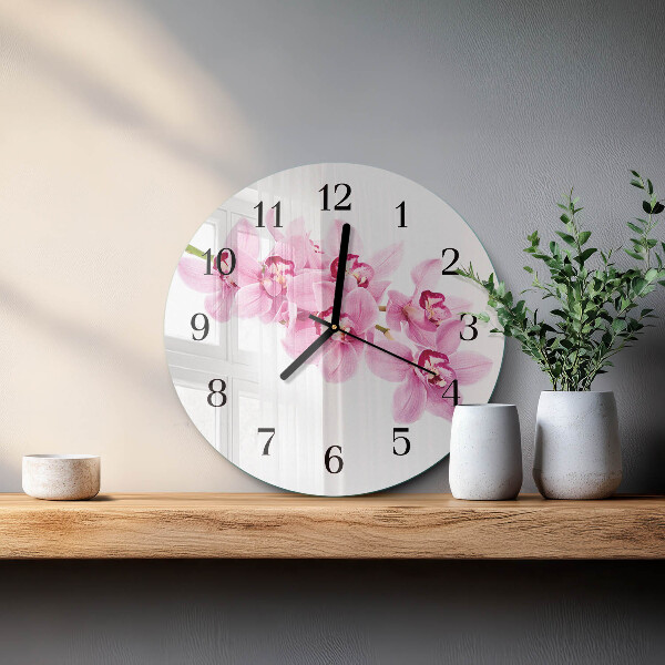 Orologio rotondo Orchidea