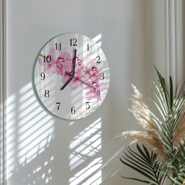 Orologio rotondo Orchidea