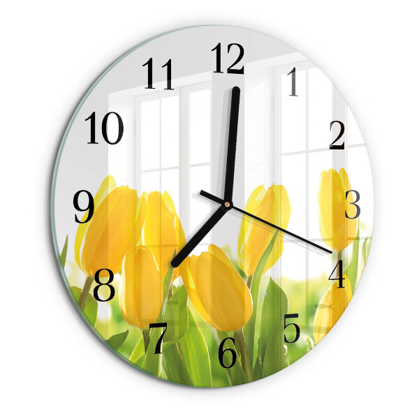 Orologio rotondo Tulipani