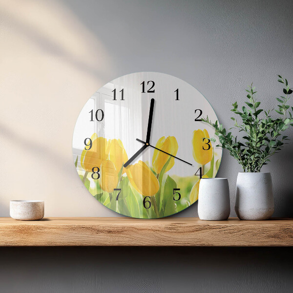 Orologio rotondo Tulipani