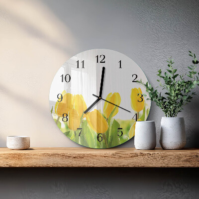 Orologio rotondo Tulipani