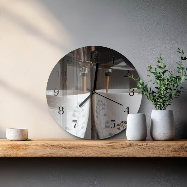 Orologio rotondo Macchina da caffè