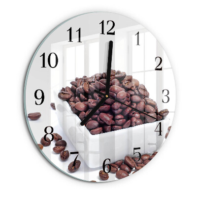 Orologio rotondo chicchi di caffè