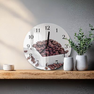 Orologio rotondo chicchi di caffè