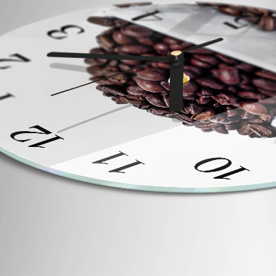 Orologio rotondo chicchi di caffè
