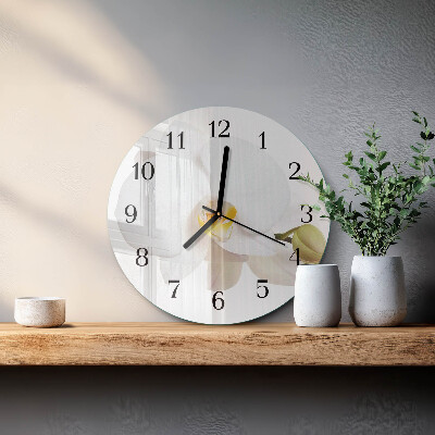 Orologio rotondo Orchidea