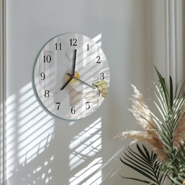 Orologio rotondo Orchidea