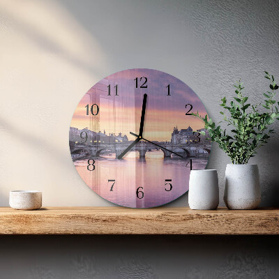 Orologio rotondo Città fluviale
