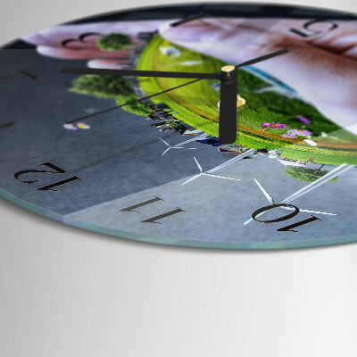 Orologio rotondo Terra di Mano