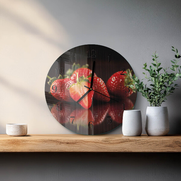 Orologio rotondo Fragole