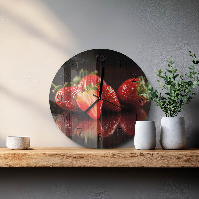 Orologio rotondo Fragole
