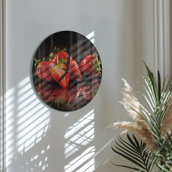 Orologio rotondo Fragole