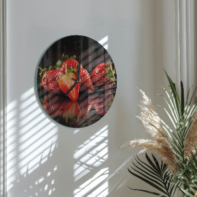 Orologio rotondo Fragole