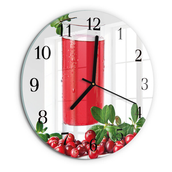 Orologio rotondo mirtilli rossi