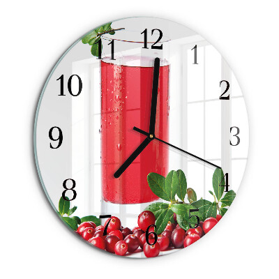 Orologio rotondo mirtilli rossi