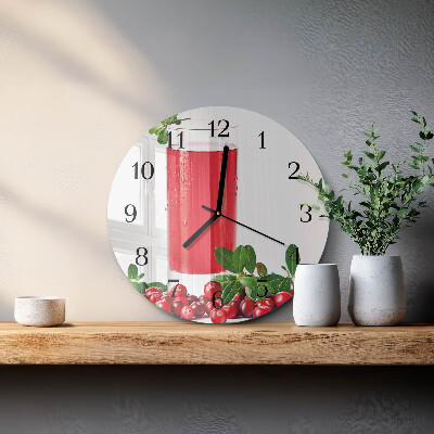 Orologio rotondo mirtilli rossi