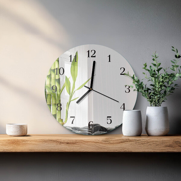Orologio rotondo Bambù