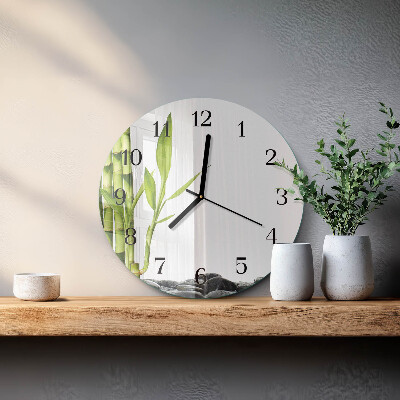Orologio rotondo Bambù