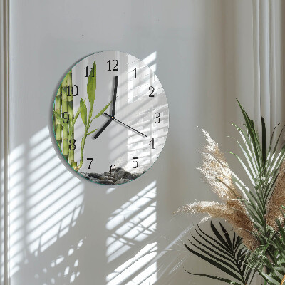 Orologio rotondo Bambù
