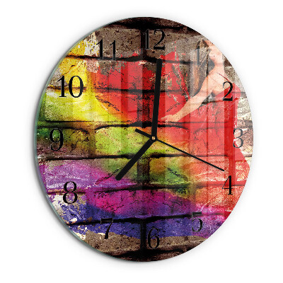 Orologio rotondo Mattone