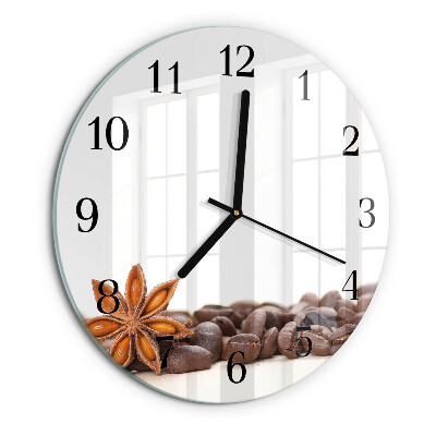 Orologio rotondo chicchi di caffè