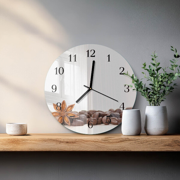 Orologio rotondo chicchi di caffè
