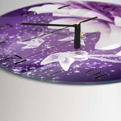 Orologio rotondo Fiore