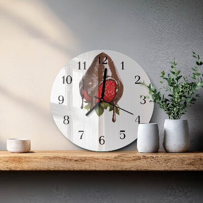 Orologio rotondo Cioccolato