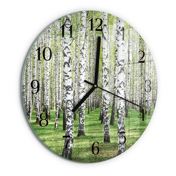 Orologio rotondo Betulla