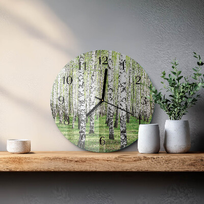 Orologio rotondo Betulla