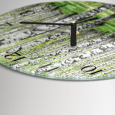 Orologio rotondo Betulla