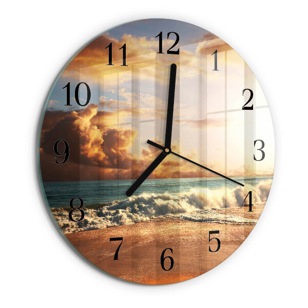 Orologio rotondo Costa sabbiosa
