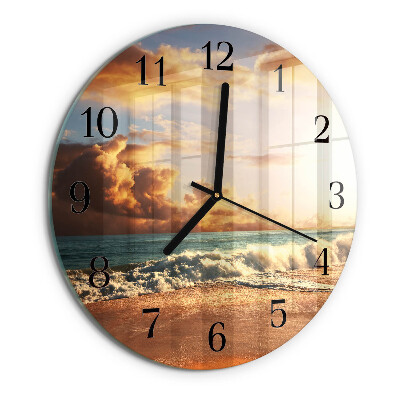 Orologio rotondo Costa sabbiosa